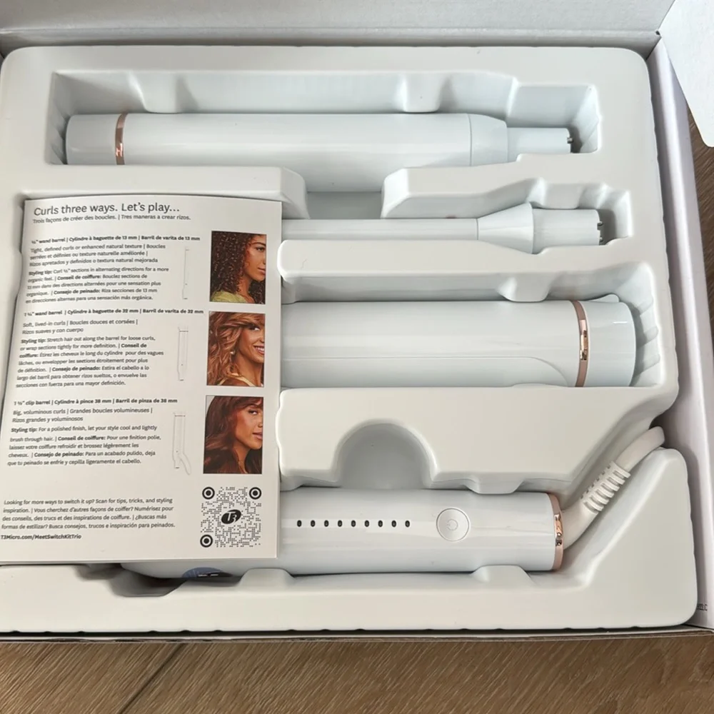 T3 Switch Kit Curl Trio - White and Rose Gold - Picture 2 of 2
